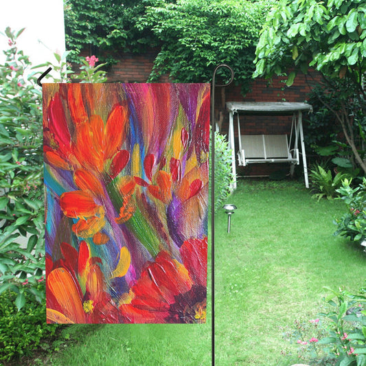 Garden Flag Brilliant Reds 28''x40'' (Twin Sides)