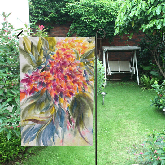 Garden Flag Showy Blooms 28''x40'' (Twin Sides)