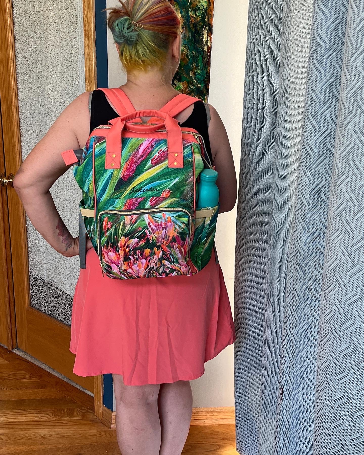 Multi-Function Backpack Designed with Jen Wheeler Art