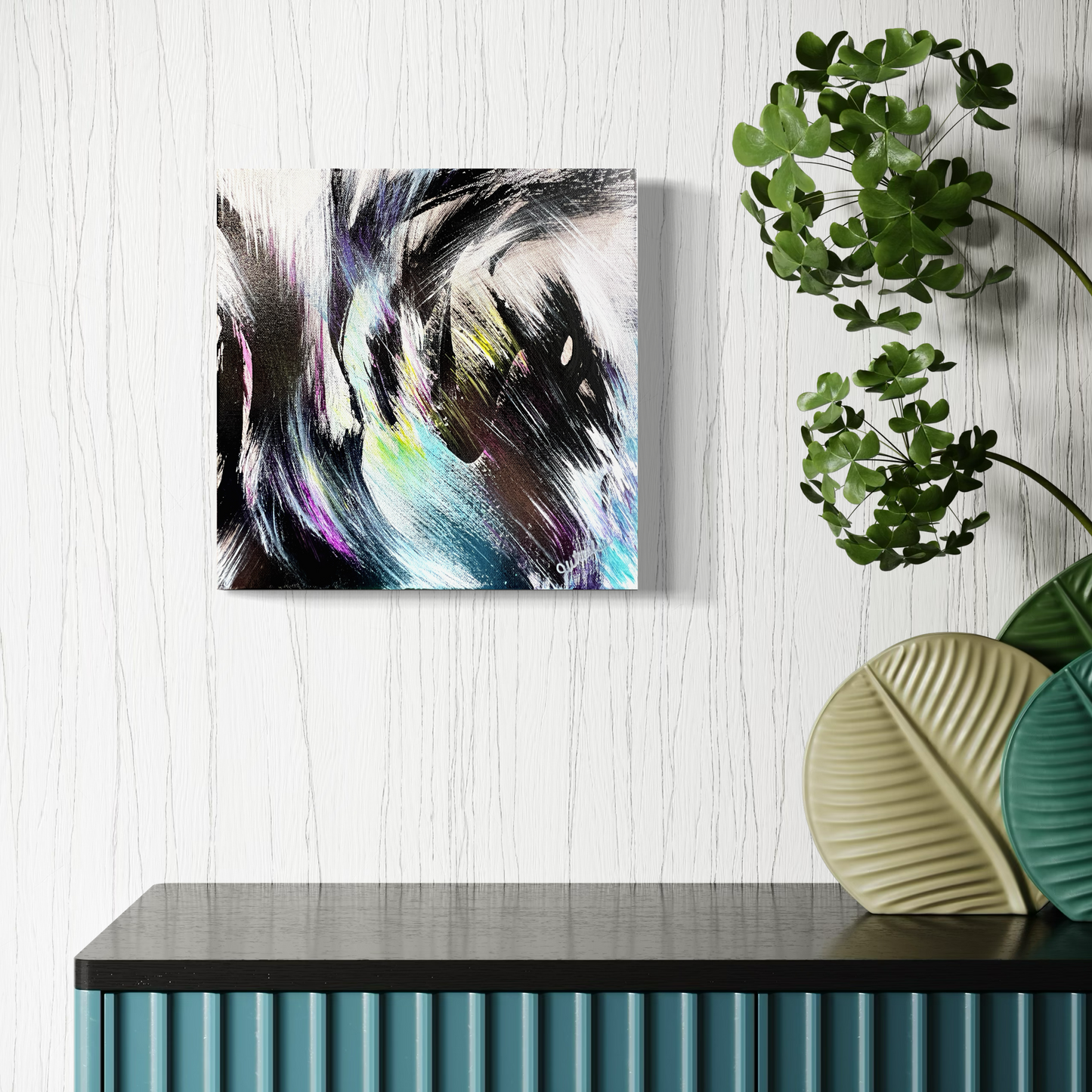 Weather the Storm - 12x12 Original Painting Acrylic on Canvas