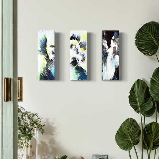 Abstract 2 - 4x12 Original Painting Acrylic on Canvas