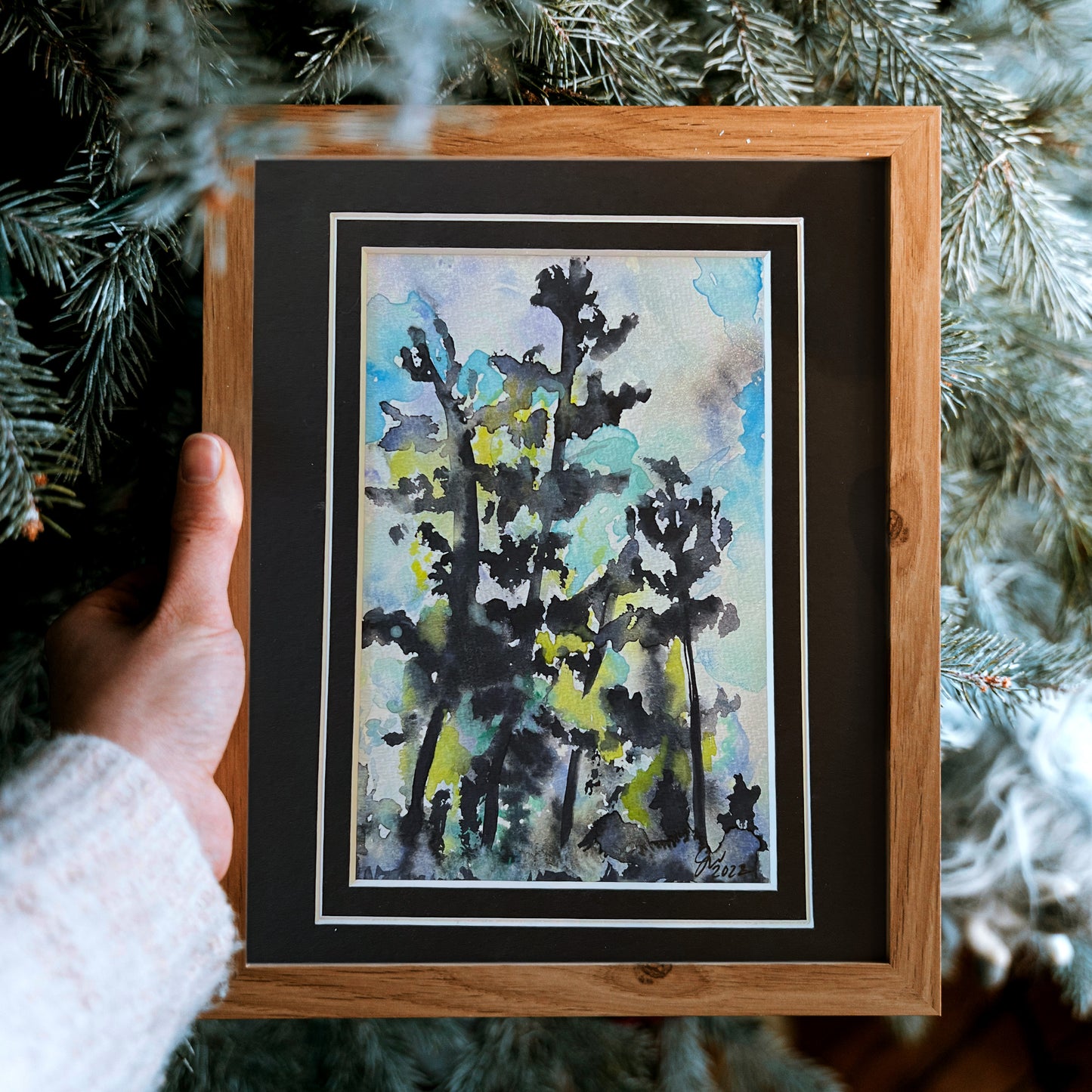 Forest 1 - Original Painting Watercolor on Paper