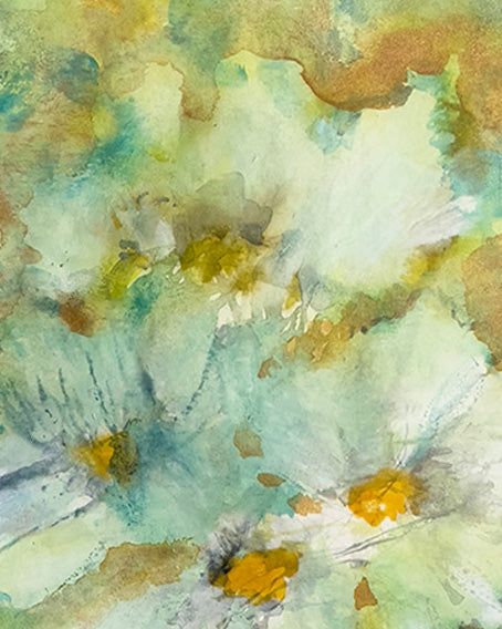 Daisies 3 - 5x7 Original Painting Watercolor on Paper