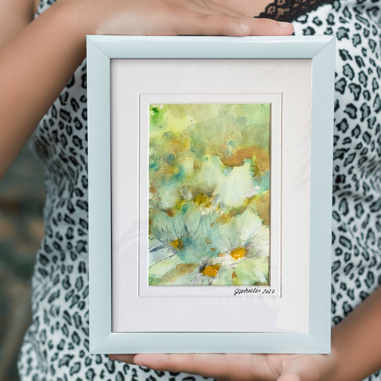 Daisies 3 - 5x7 Original Painting Watercolor on Paper