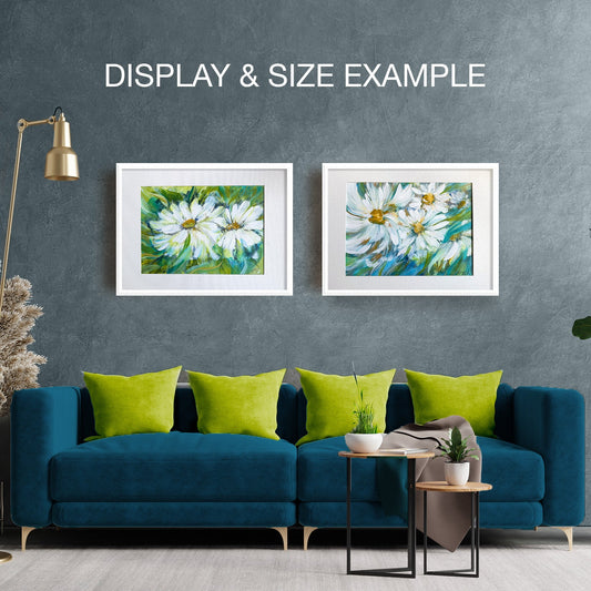 Daisies 5 - 16x20 Original Painting Watercolor on Paper