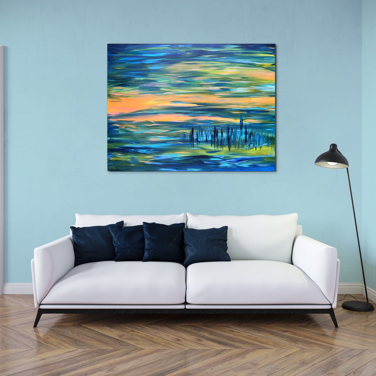 ORIGINAL ART: Day's End 48x36 Painting