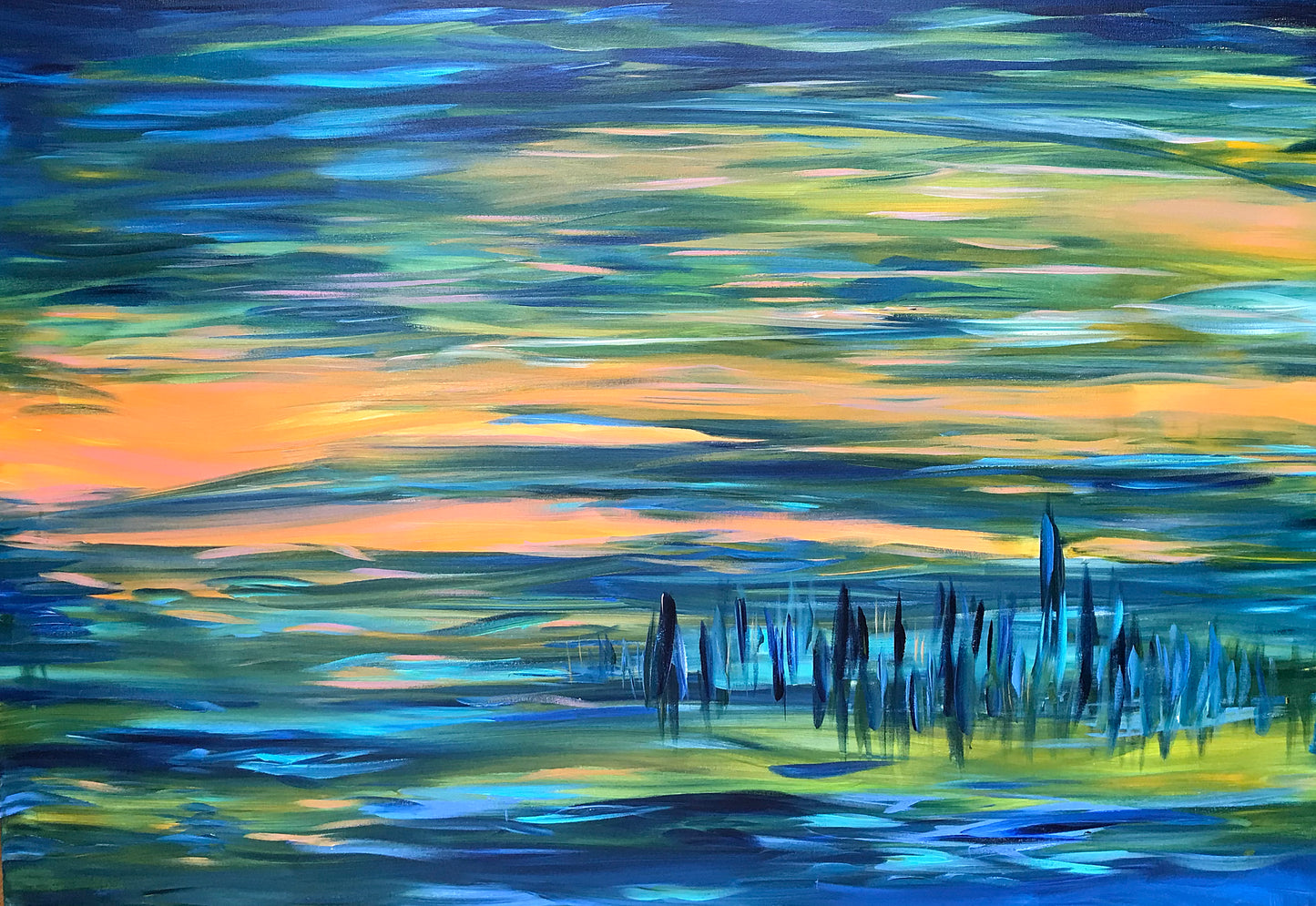 ORIGINAL ART: Day's End 48x36 Painting