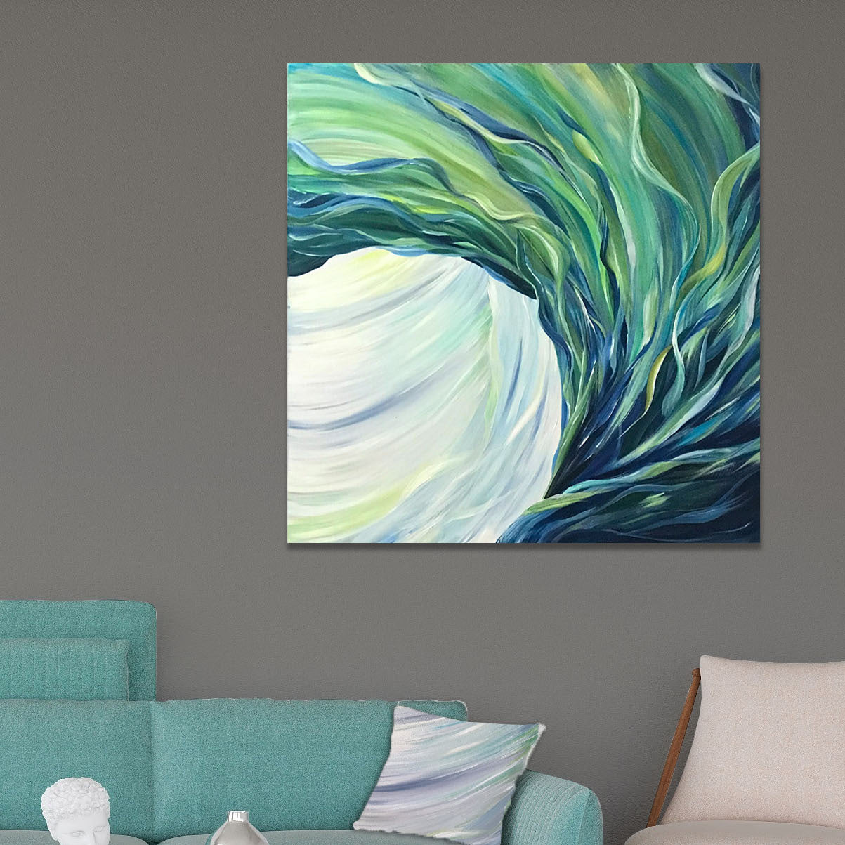 ORIGINAL ART: "In the Flow" 40x40