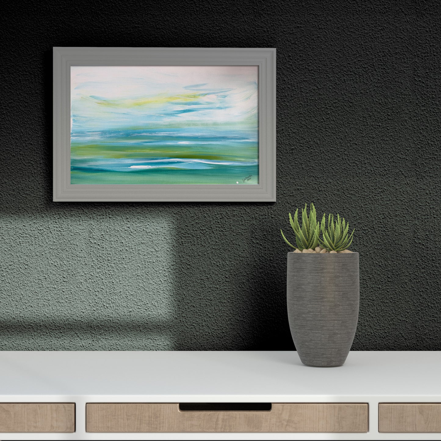 Serenity 1 - 16x20 Original Painting Acrylic on Paper