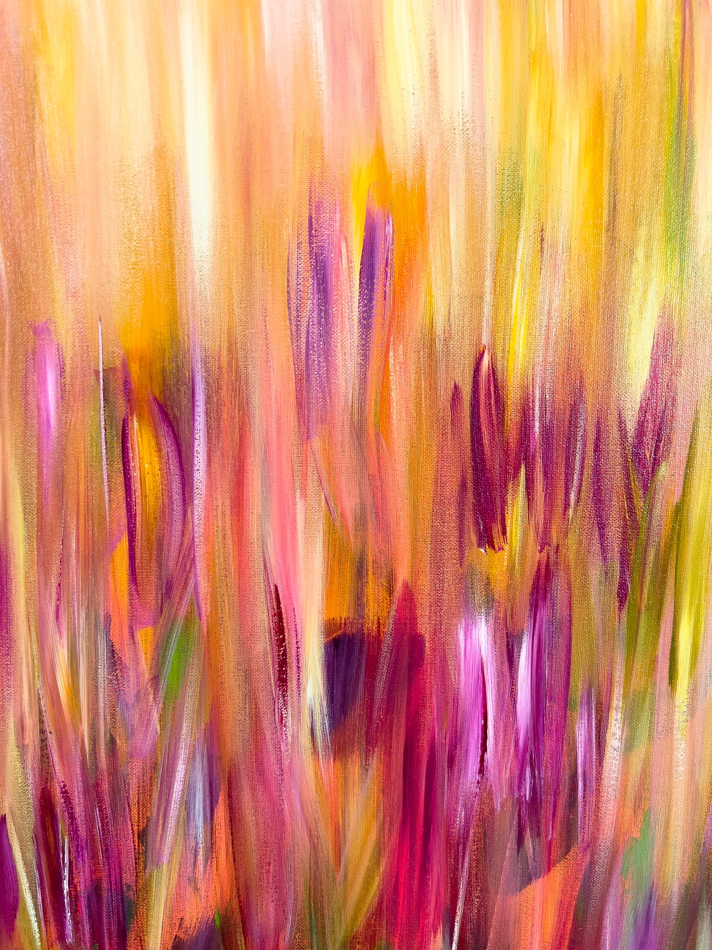ORIGINAL ART: Tulips at Dusk 48x36 Painting