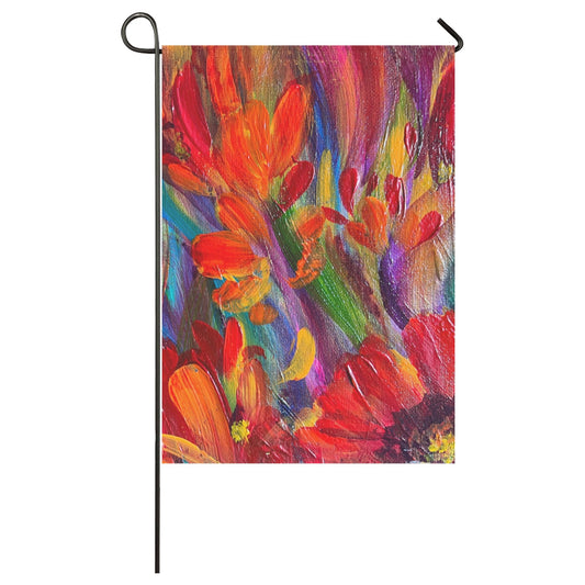 Garden Flag Brilliant Reds 28''x40'' (Twin Sides)