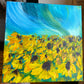 Black Eyed Susans - 10x10 Original Painting Acrylic on Canvas