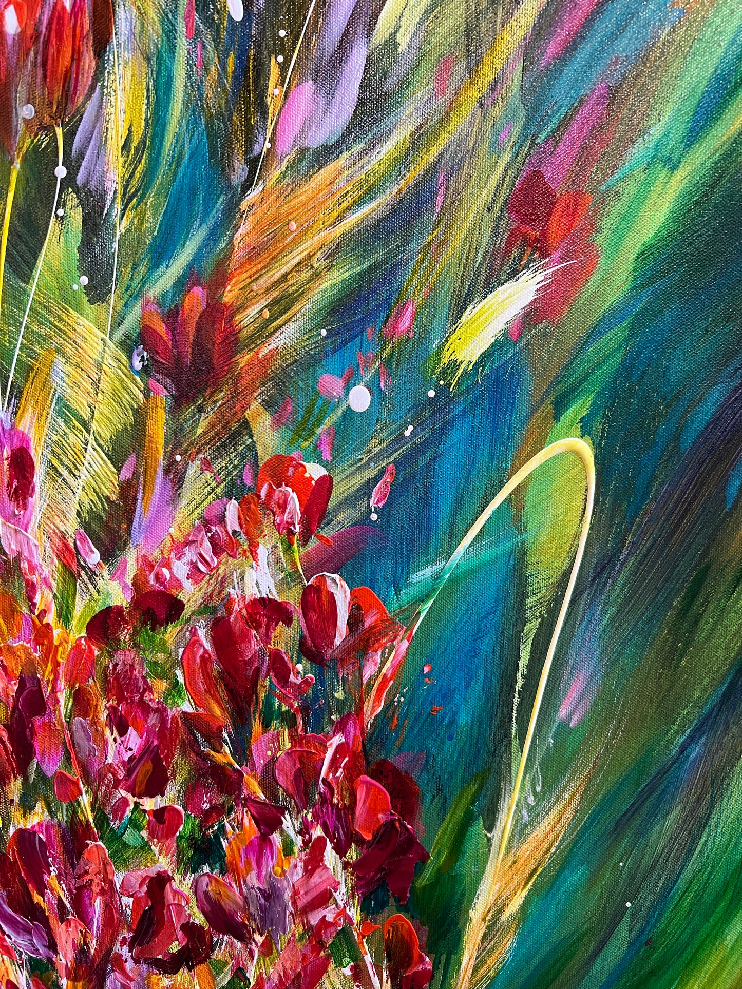 Joyful Abandon - 24x48 Original Painting Acrylic on Canvas