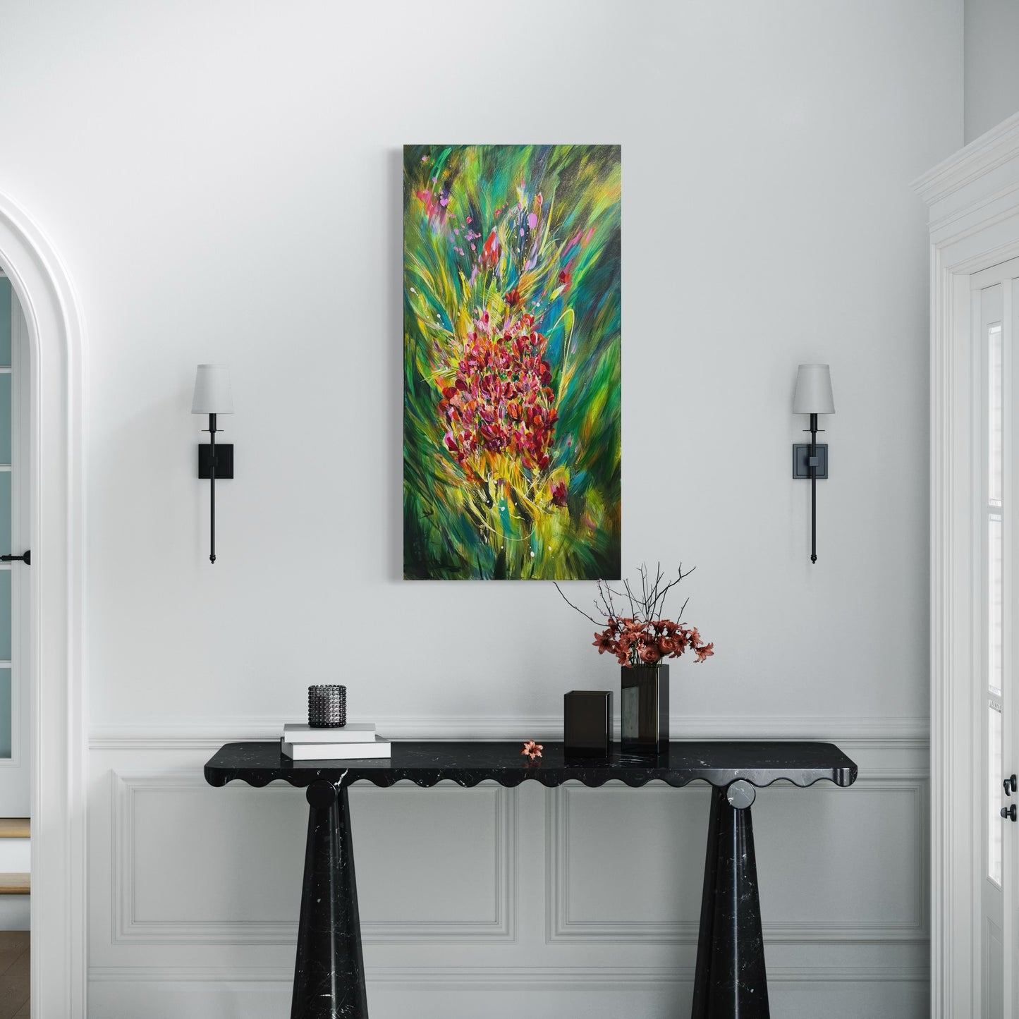 Joyful Abandon - 24x48 Original Painting Acrylic on Canvas