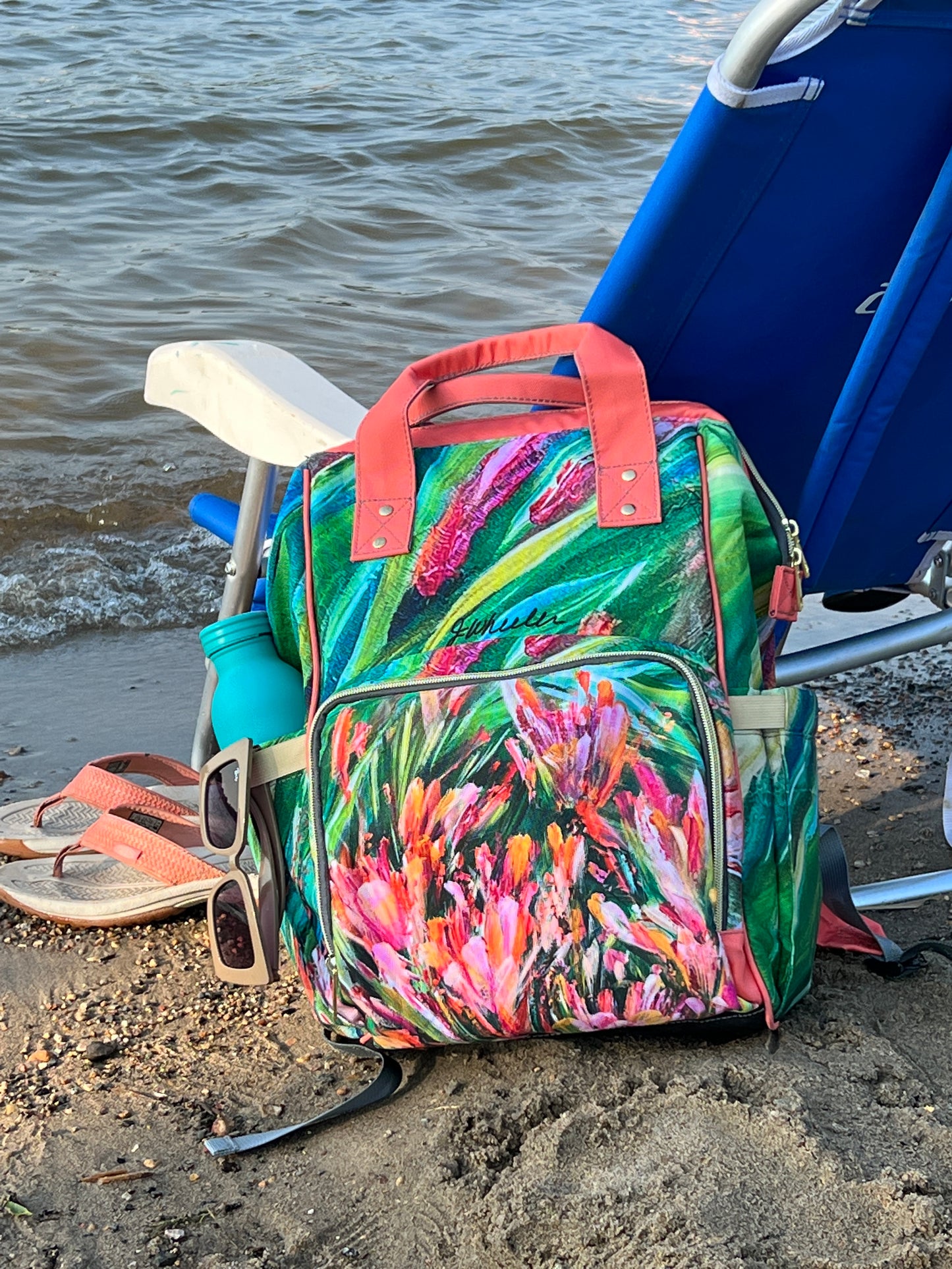 Multi-Function Backpack Designed with Jen Wheeler Art