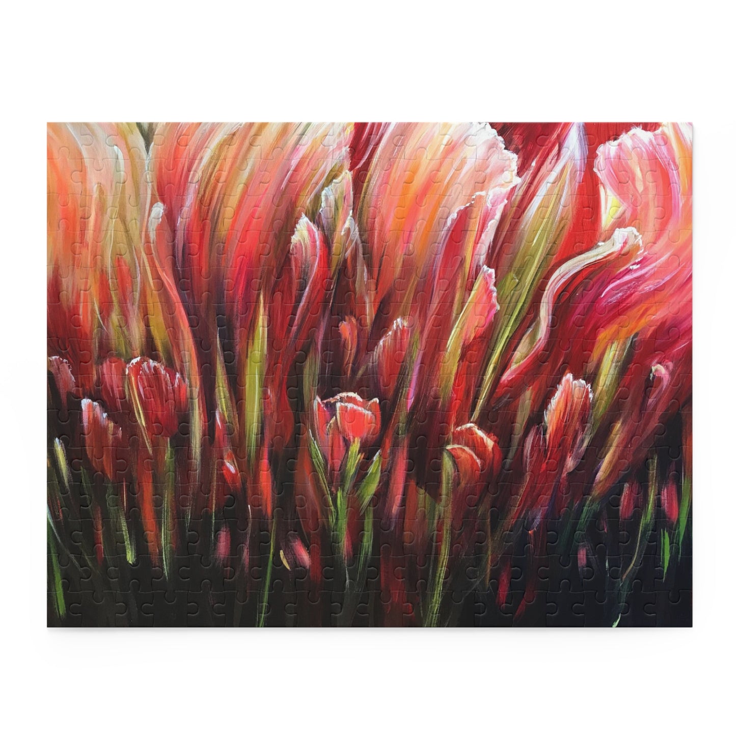 Red Tulips Puzzle (120, 252, 500-Piece)