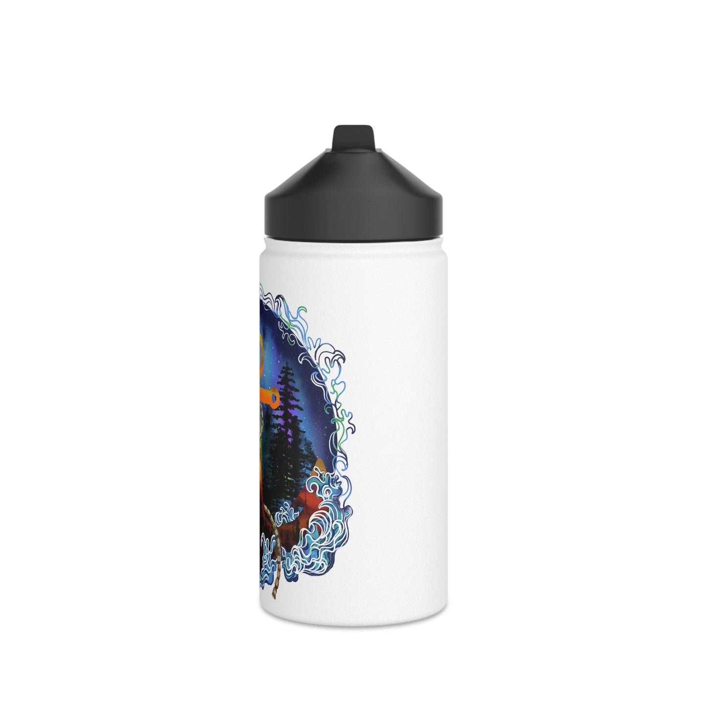 Woods and Water Stainless Steel Water Bottle, Standard Lid