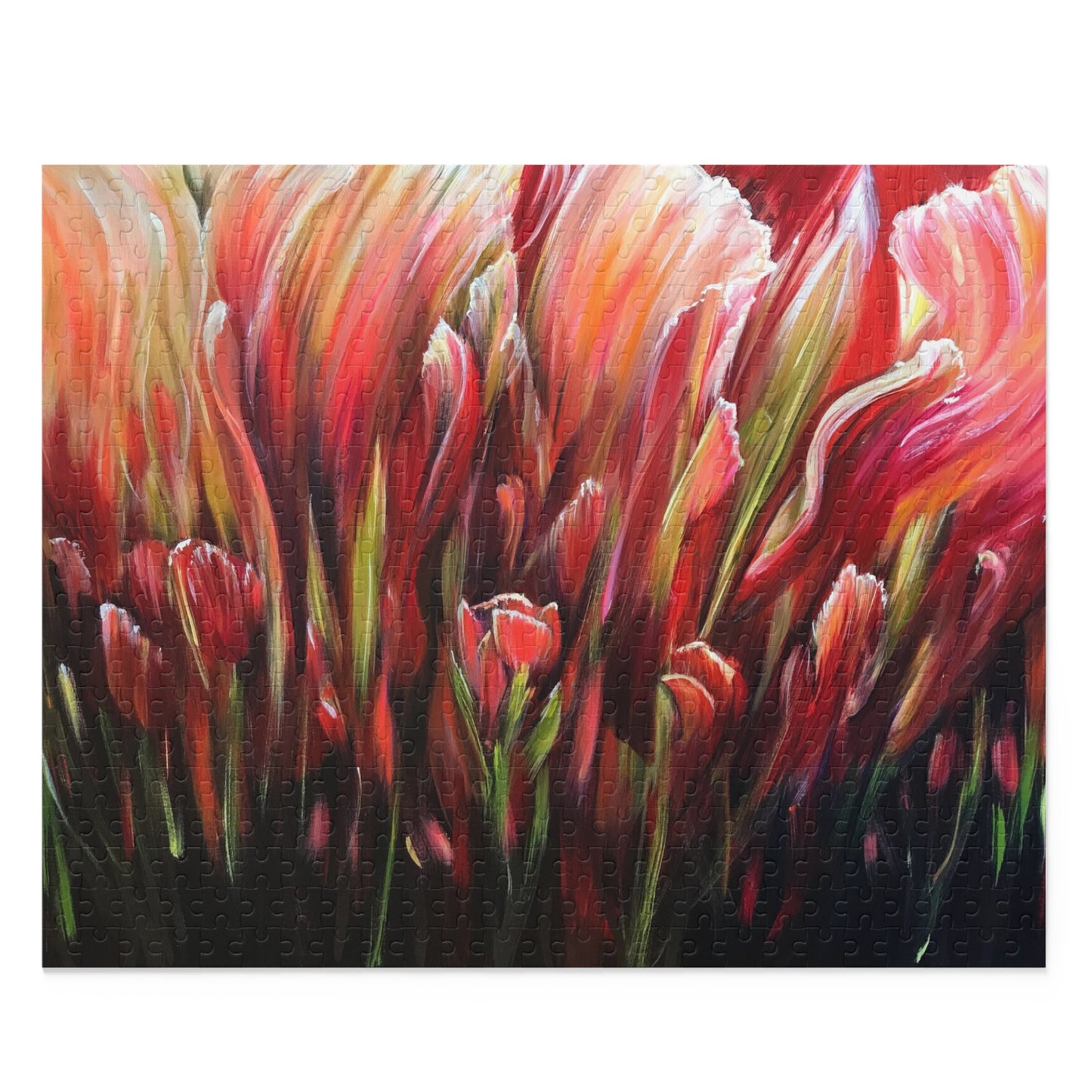 Red Tulips Puzzle (120, 252, 500-Piece)