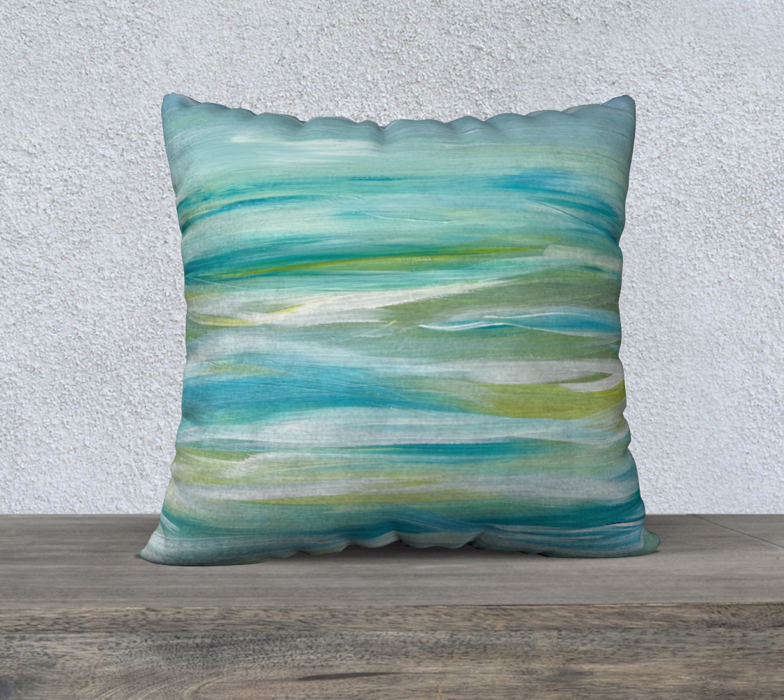 Serenity Waves Velveteen Pillowcase 22x22"