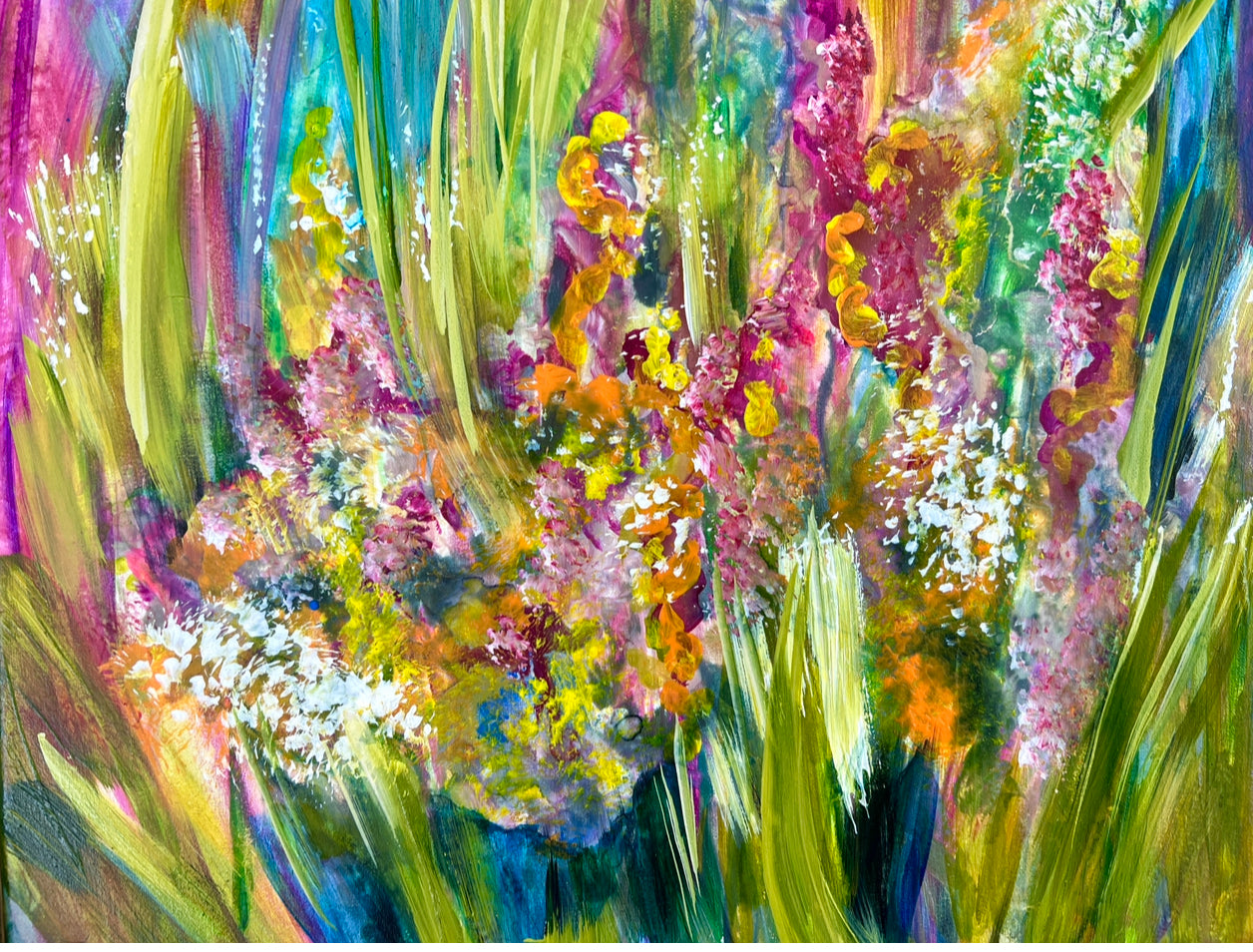Joyful Blooms - Original Painting